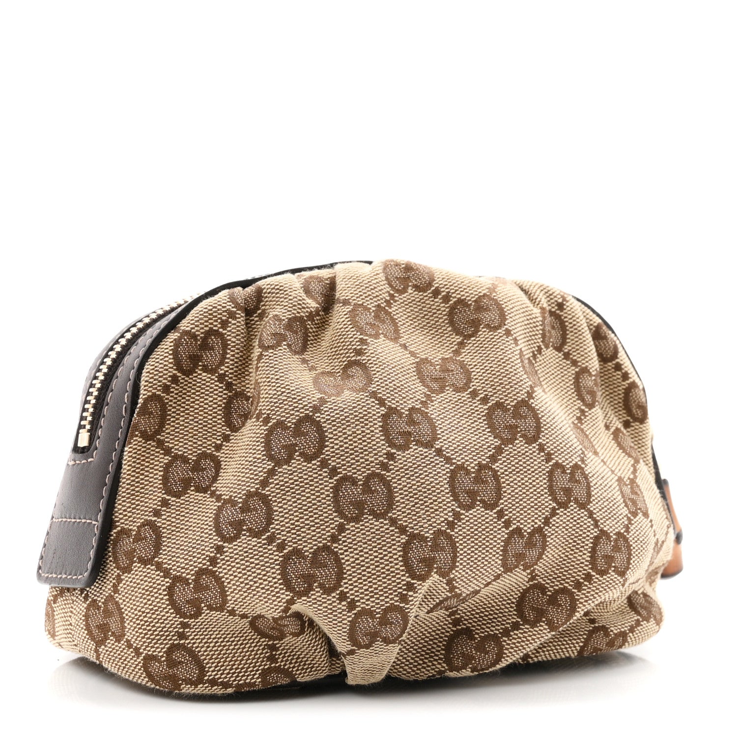 Gucci Monogram Medium Bamboo Cosmetic Case Dark Brown 3 of 7