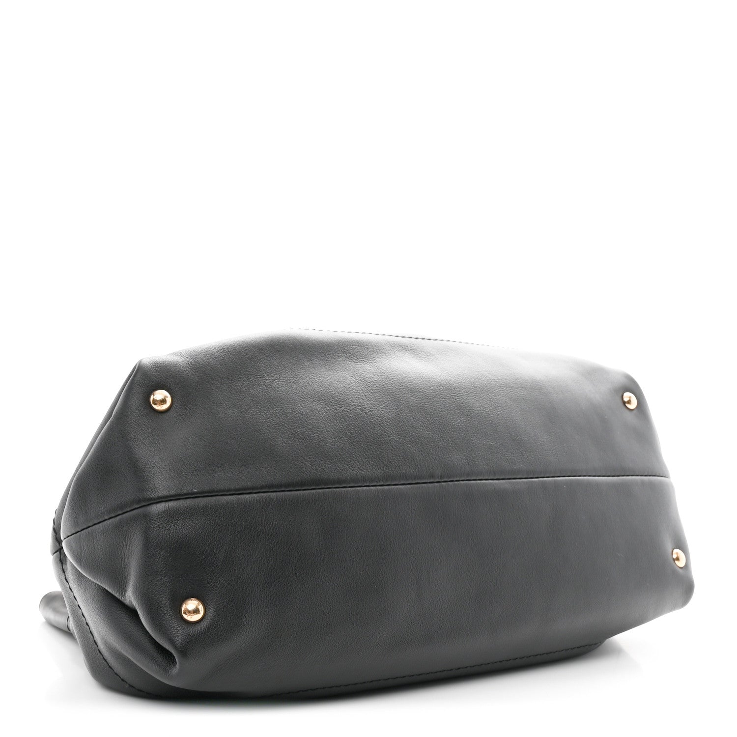 Salvatore Ferragamo Calfskin Gancini Tote Bag Black 1827145