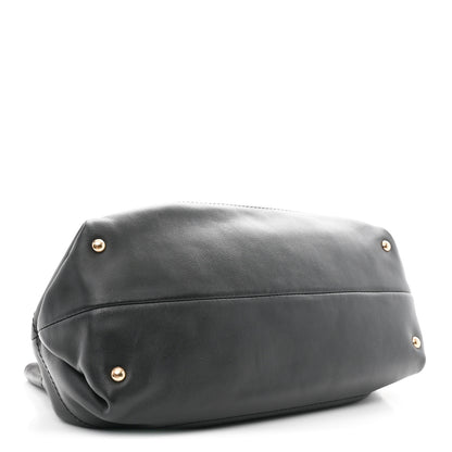 Salvatore Ferragamo Calfskin Gancini Tote Bag Black 4 of 10