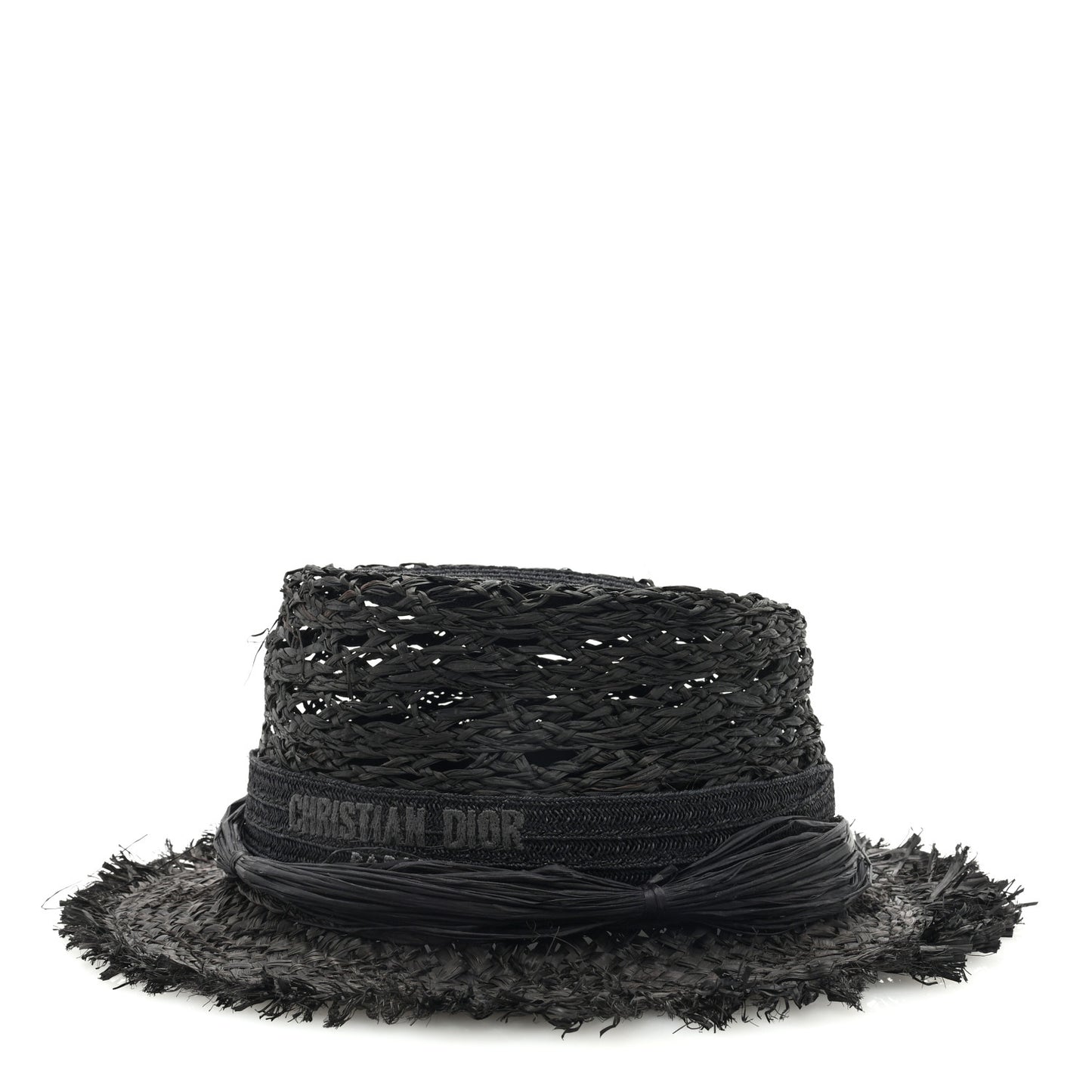 Straw Beach Hat 58 Black