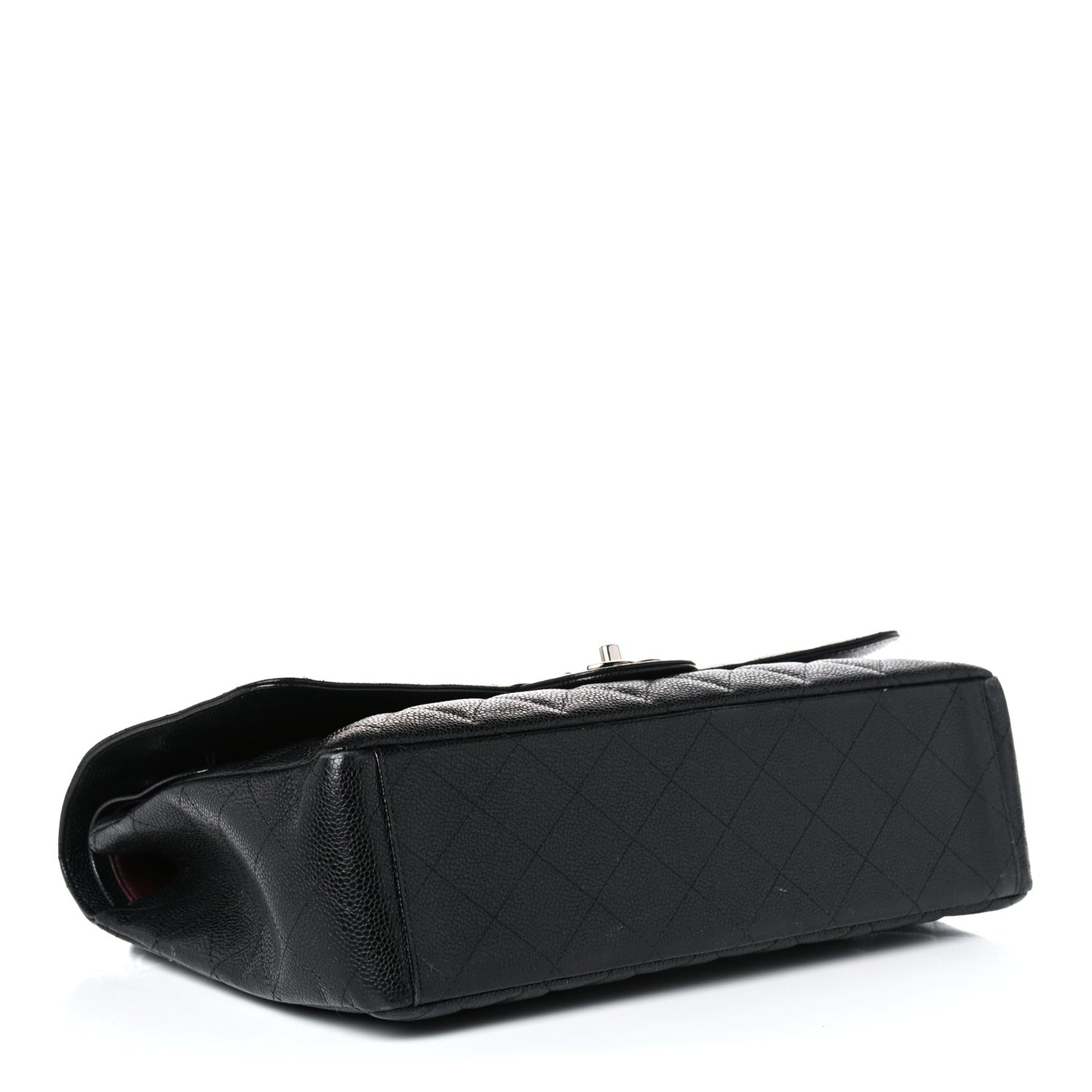 Caviar Quilted Maxi Double Flap Black