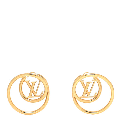 Louis Vuitton Spiral Hoop Earrings Gold 1 of 4