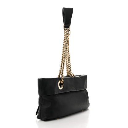 Christian Louboutin Calfskin Chain Shoulder Bag Black 3 of 9