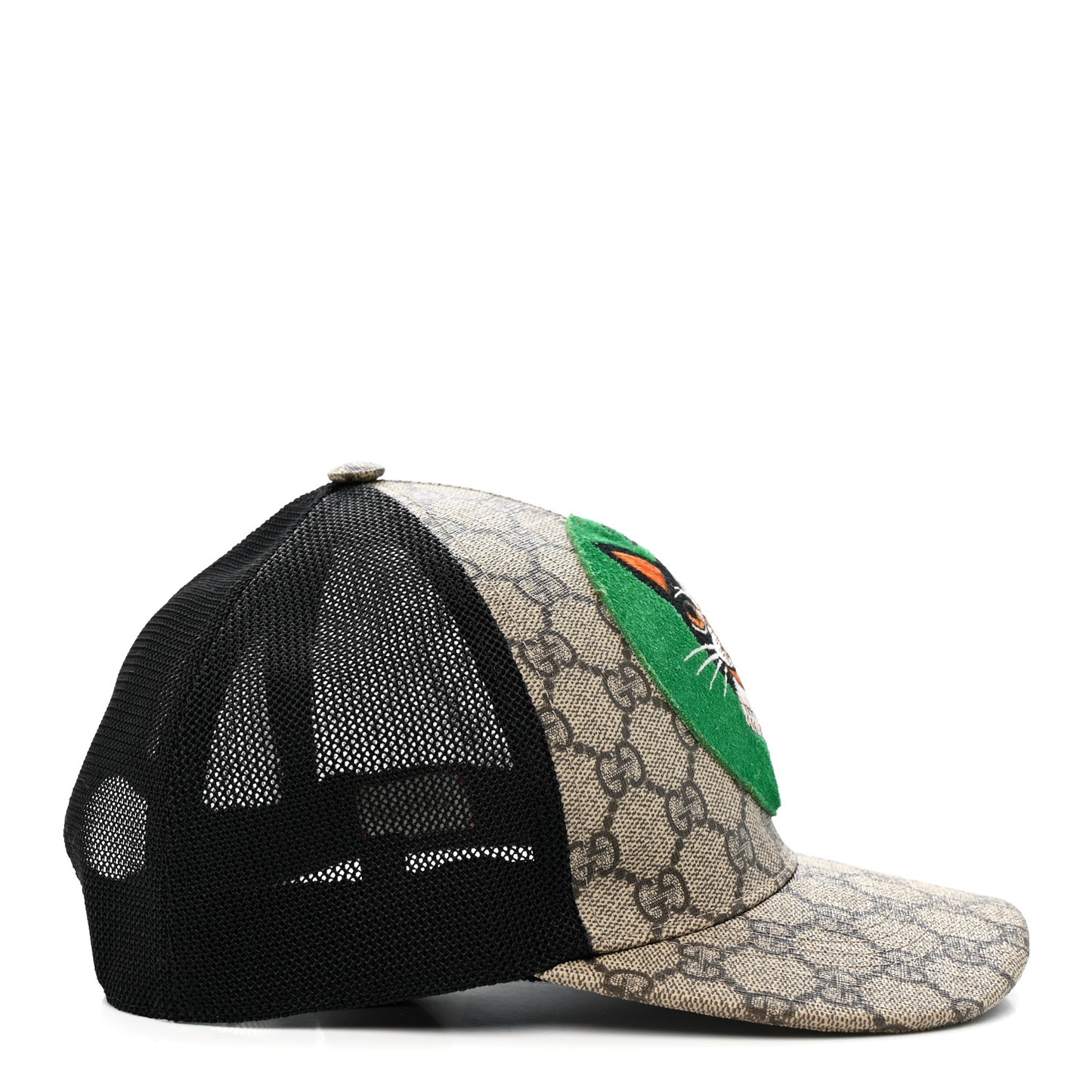 GG Supreme Monogram Bosco Patch Baseball Hat 57 Beige Green