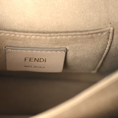 Fendi Vitello Liberty FF 1974 Embossed Small Kan I Shoulder Bag Black 6 of 10