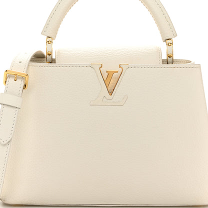 Louis Vuitton Taurillon Capucines BB Blanc Casse 7 of 10