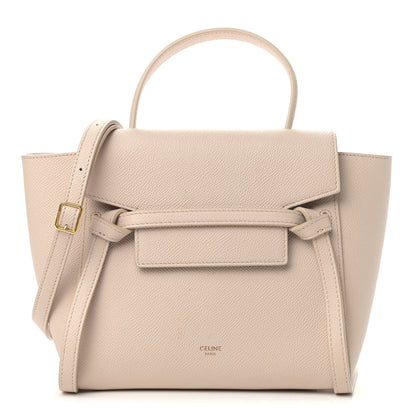 Celine Grained Calfskin Nano Belt Bag Powder 1 of 9