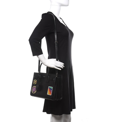 Saint Laurent Calfskin Patchwork Baby Sac De Jour Black Multi 2 of 19