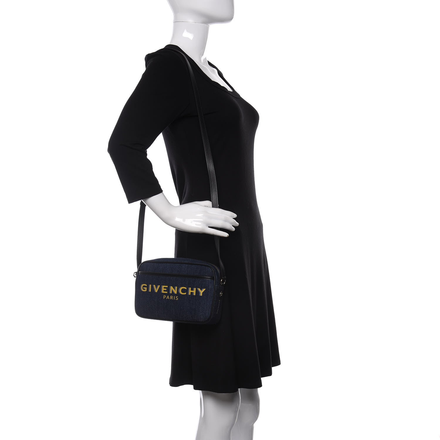 Givenchy Denim Logo Bond Camera Bag Blue 2 of 10