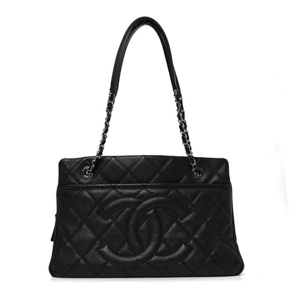 Chanel Caviar Quilted Timeless CC Soft Tote Black 1 of 10