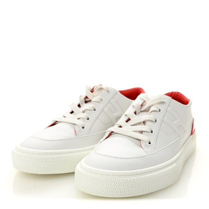 Hermes Shiny Lizard Calfskin Deep Sneakers 38 White Bougainvillea 3 of 10