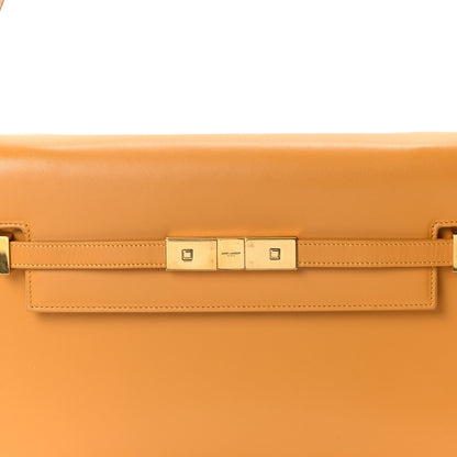 Saint Laurent Smooth Calfskin Manhattan Baguette Tangerine 8 of 10