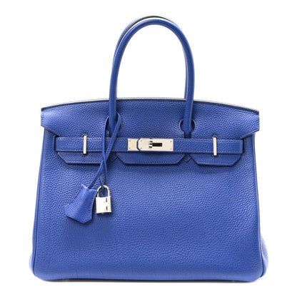 Hermes Togo Birkin 30 Bleu Electrique 1 of 10