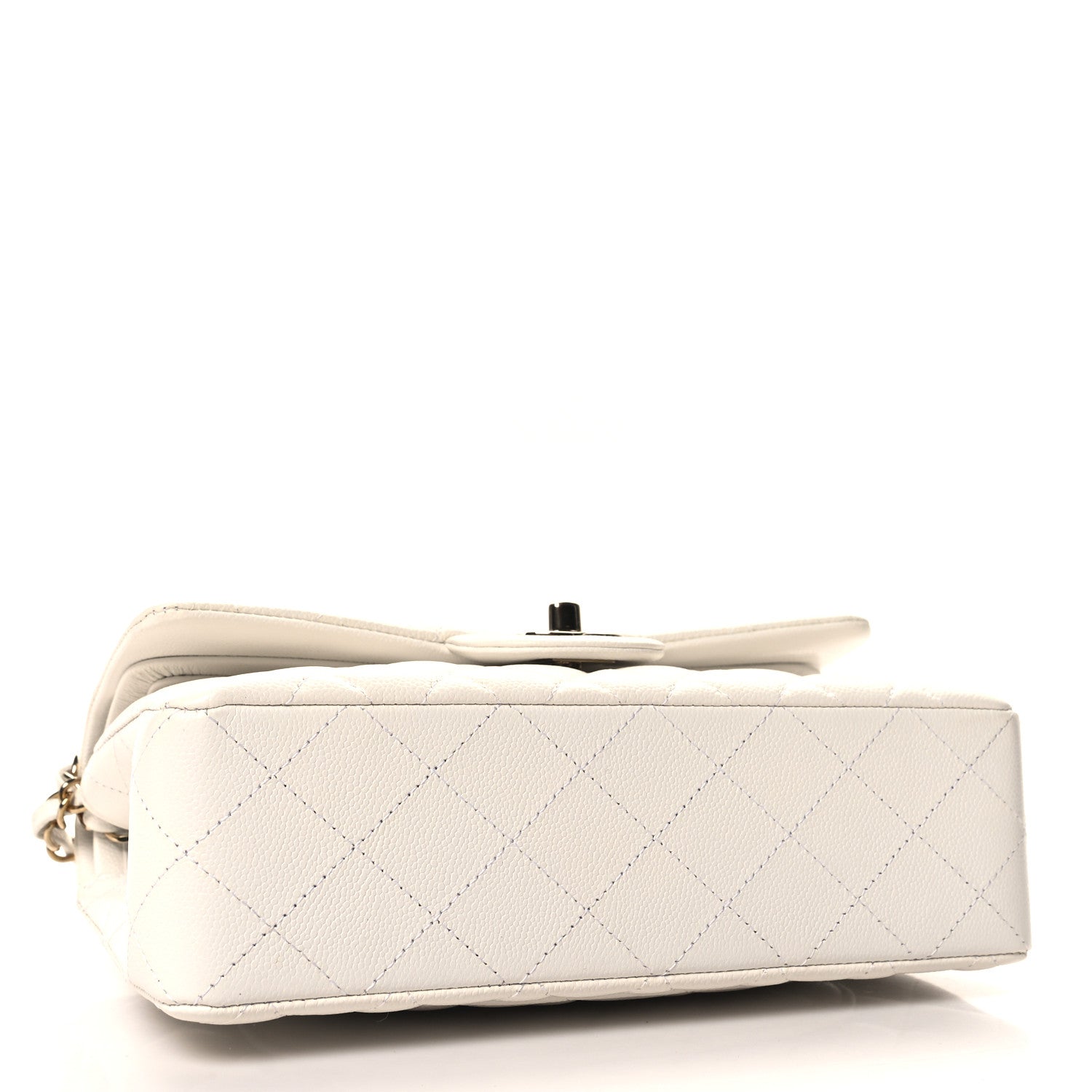 Chanel Caviar Quilted Small Double Flap White 4 of 10