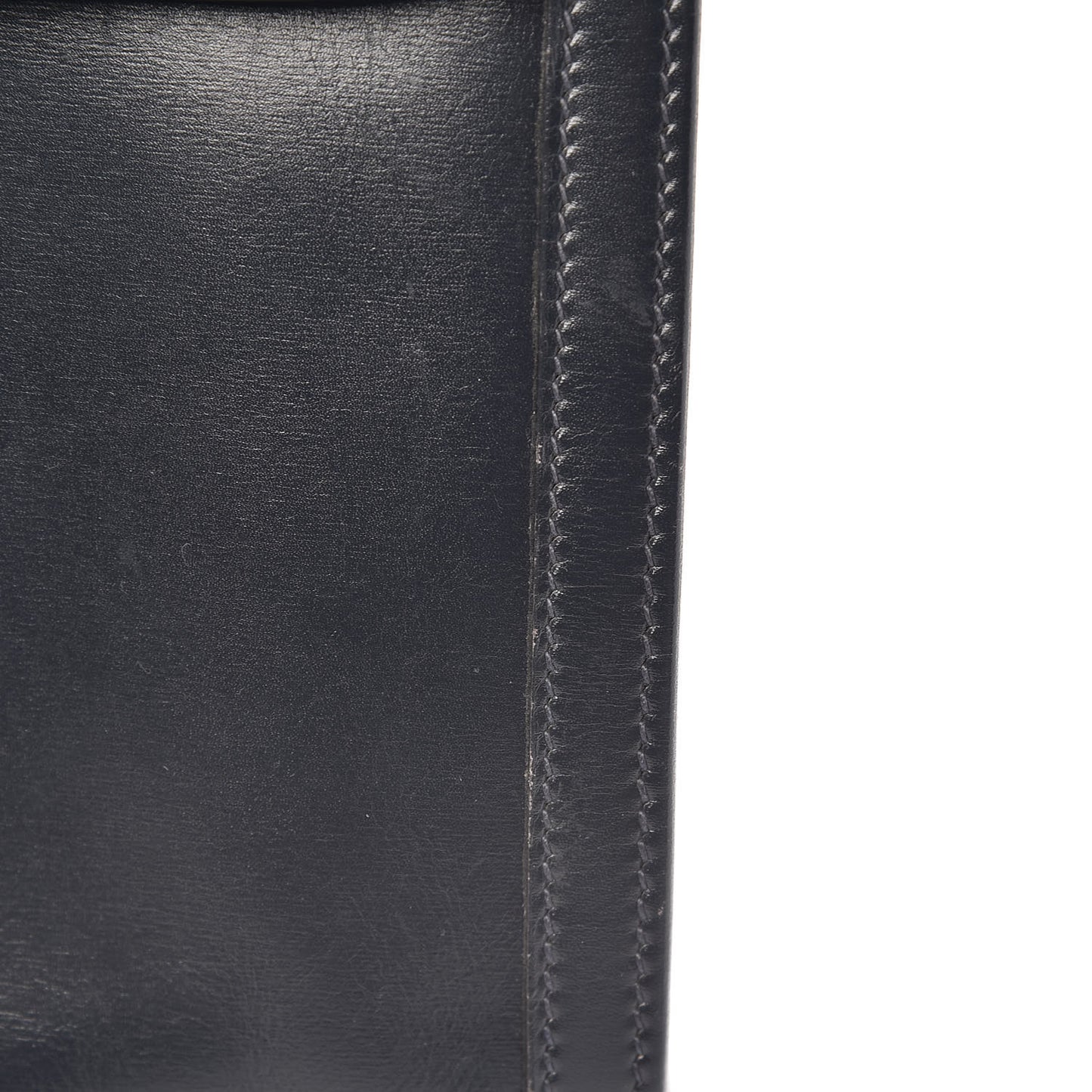 Box Calf Jige PM Clutch Bleu Marine