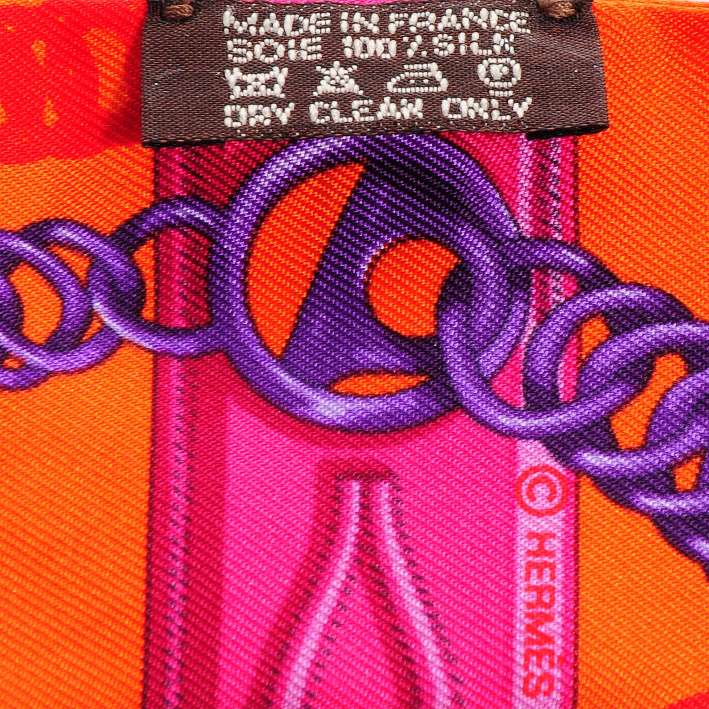 Silk Maillons Twilly Capucine Violet Fuchsia