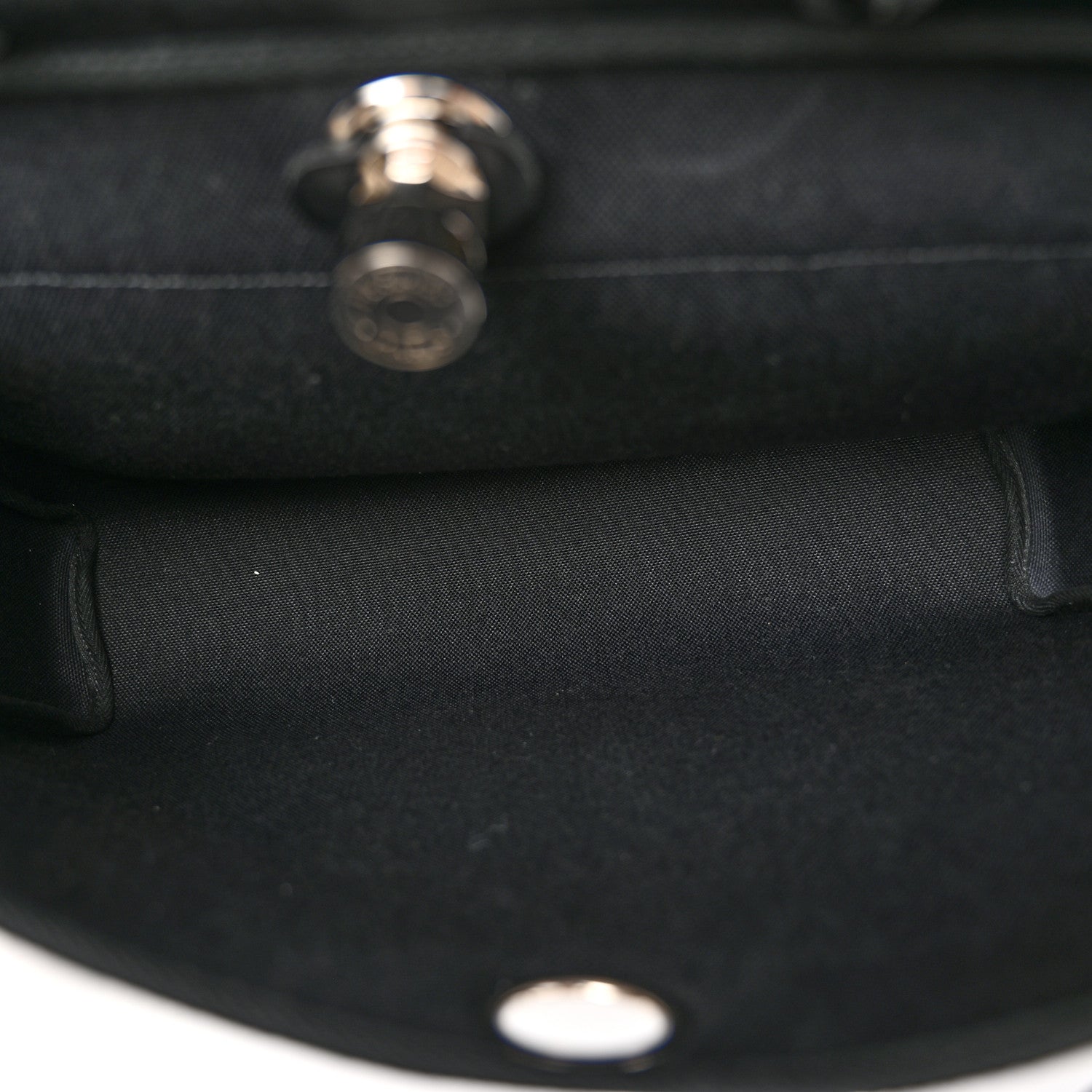 Hermes Military Toile Vache Hunter Herbag Messenger 39 Black 6 of 12