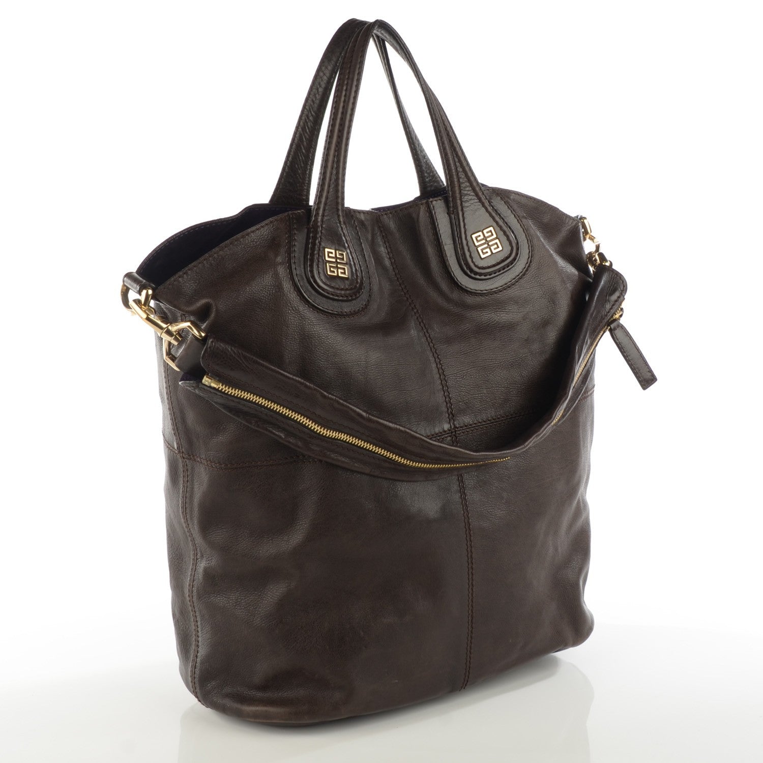 Givenchy Lambskin North South Nightingale Dark Brown 3 of 7