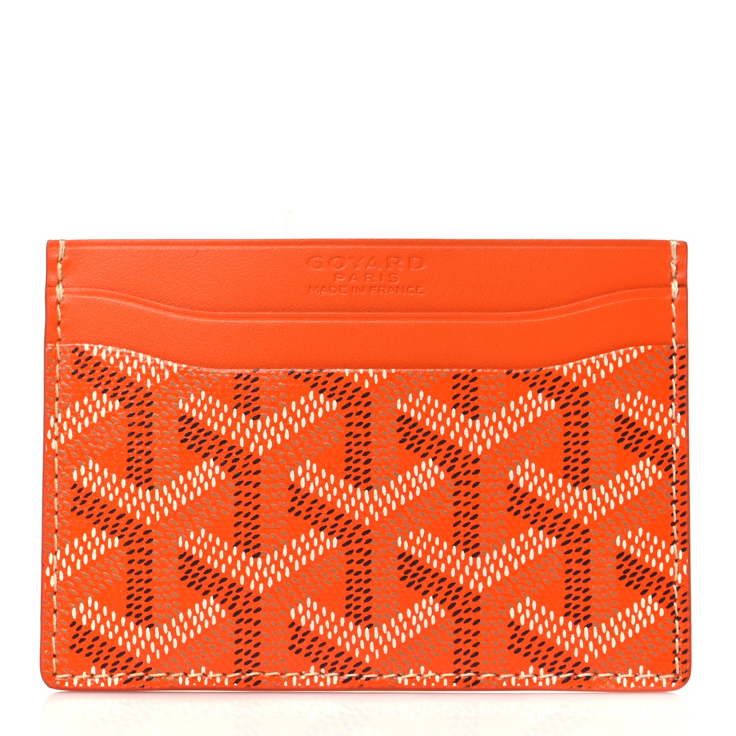 Goyardine Saint Sulpice Card Holder Orange