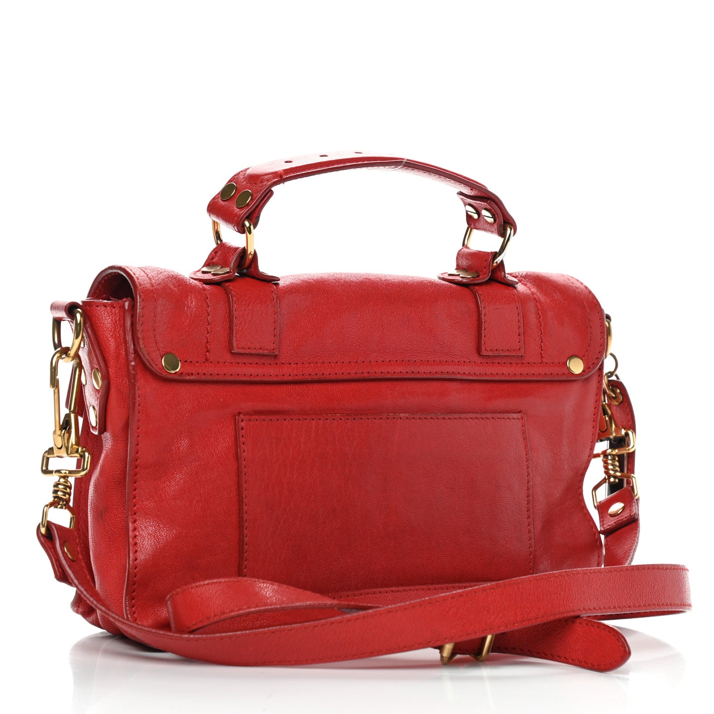 Lambskin Medium PS1 Satchel Red