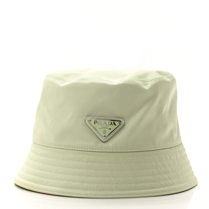 Prada Re-Nylon Metal Triangle Logo Womens Bucket Hat L Acqua 3 of 10
