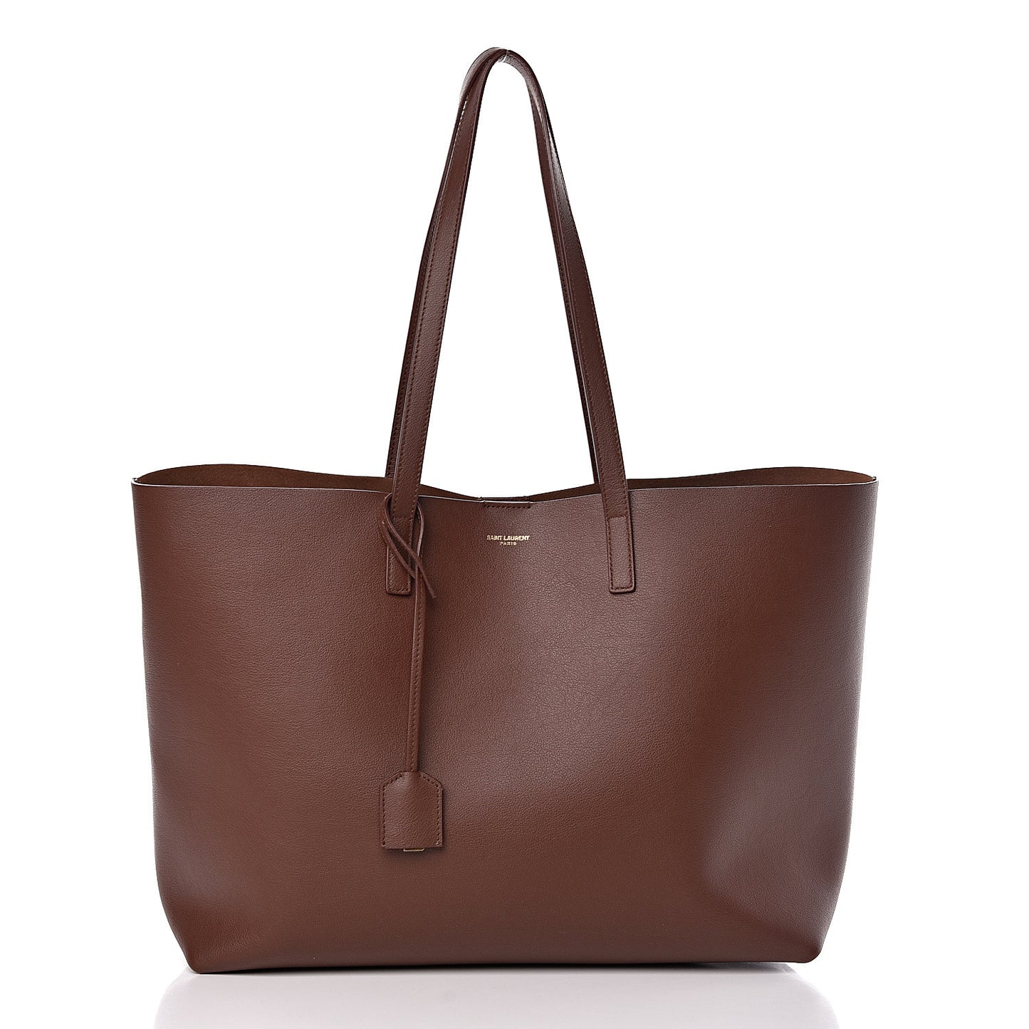 Calfskin Large Shopping Tote Old Brandy