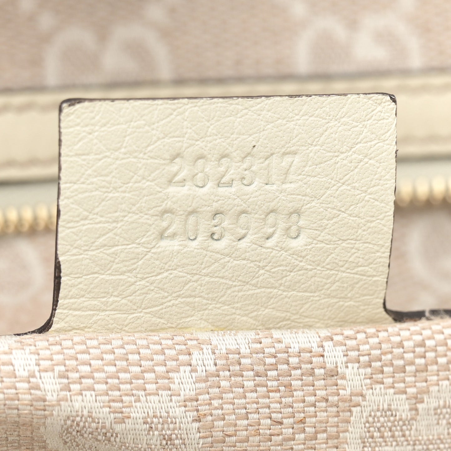 Grained Calfskin Medium Diana Bamboo Top Handle Tote Ivory