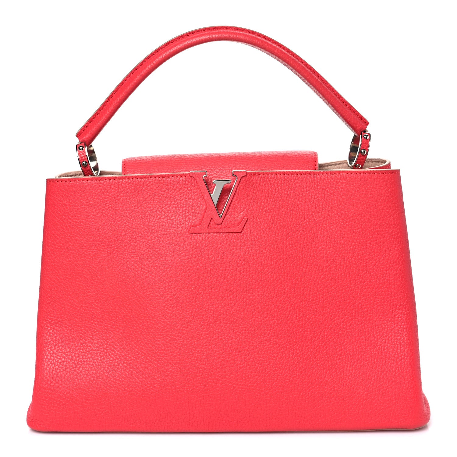 Louis Vuitton Taurillon Capucines MM Litchi Galet 1 of 9
