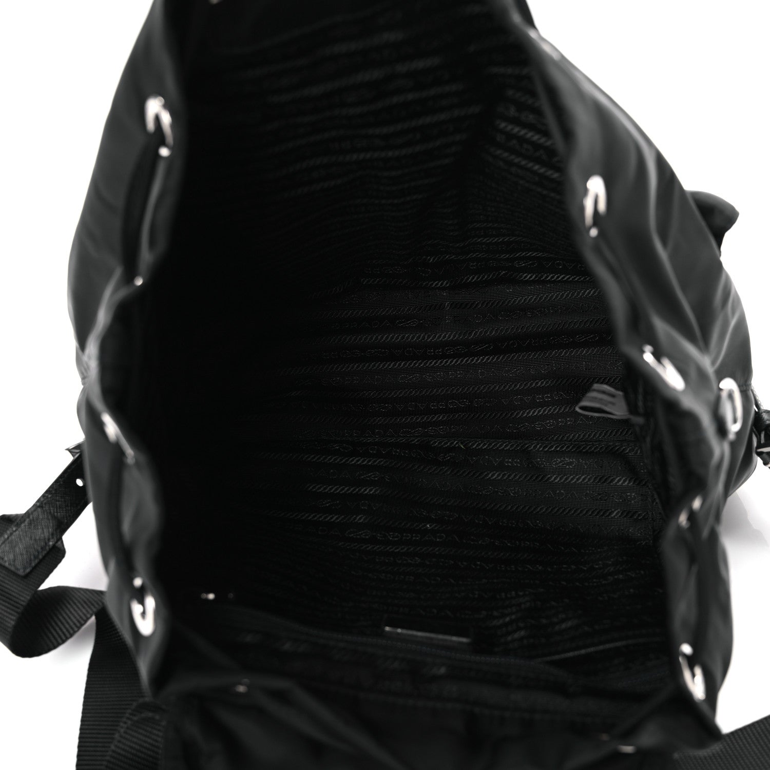 Prada Re-Nylon Saffiano Medium Backpack Black 6 of 10