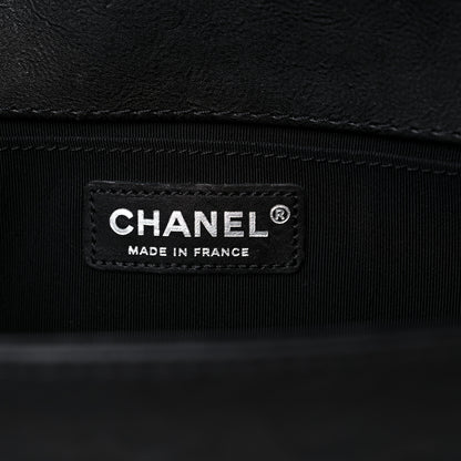 Chanel Calfskin Quilted Metal Embellished Paris Dallas Medium Boy Flap Black 6 of 15
