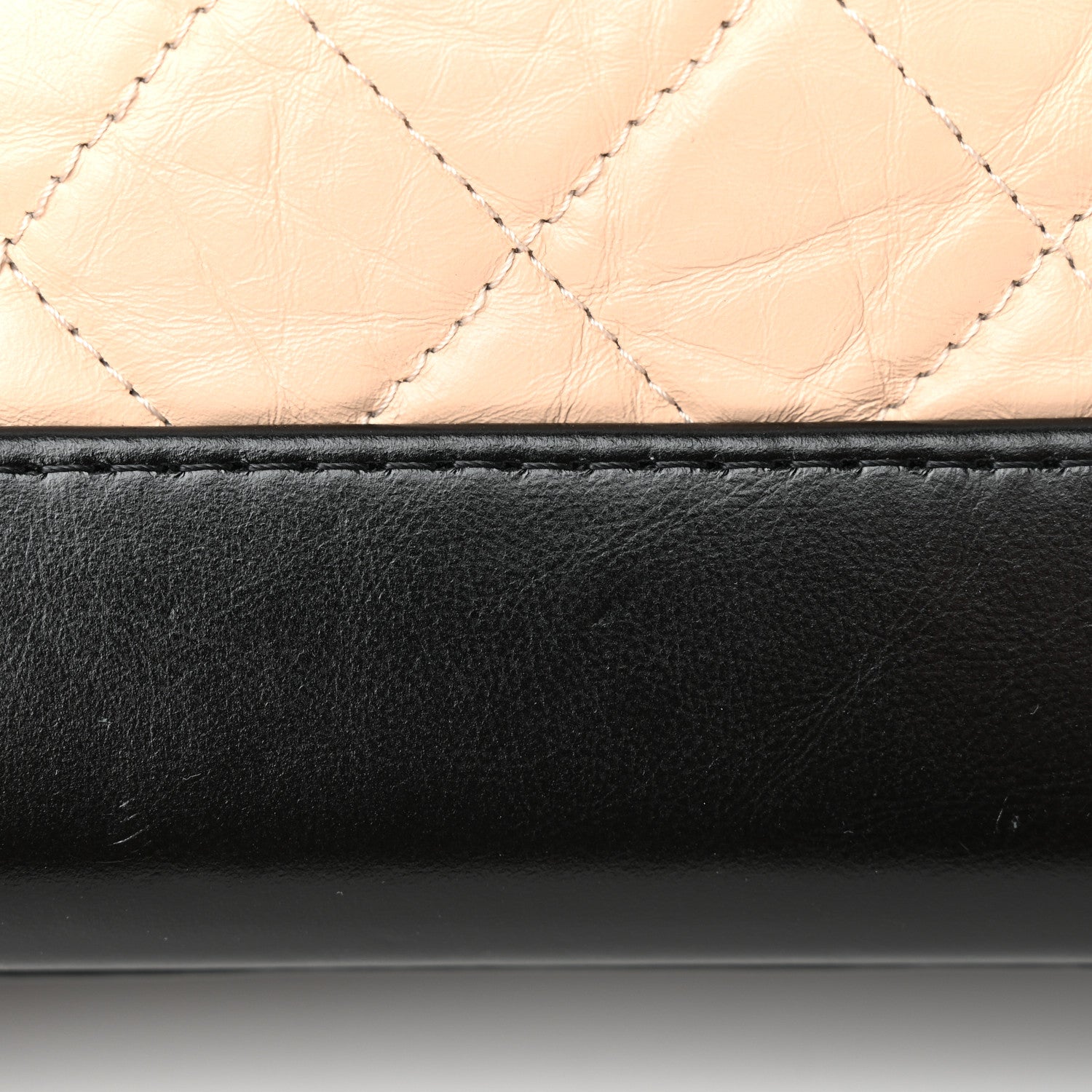 Chanel Aged Calfskin Quilted Small Gabrielle Hobo Beige Black 11 of 13