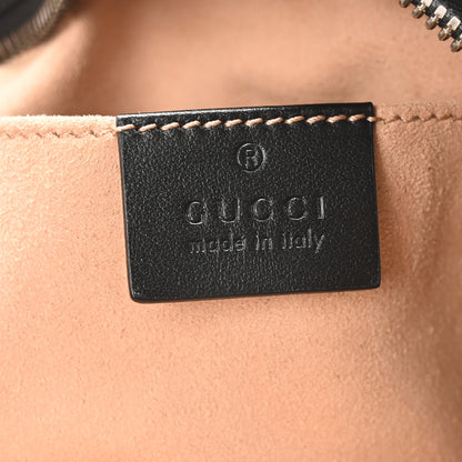 Gucci Calfskin Matelasse Small GG Marmont Chain Shoulder Bag Black 6 of 10