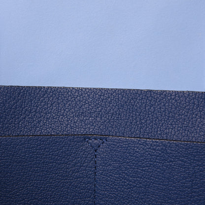 Christian Dior Supple Grained Calfskin Large Open Bar Tote Blue 7 of 16