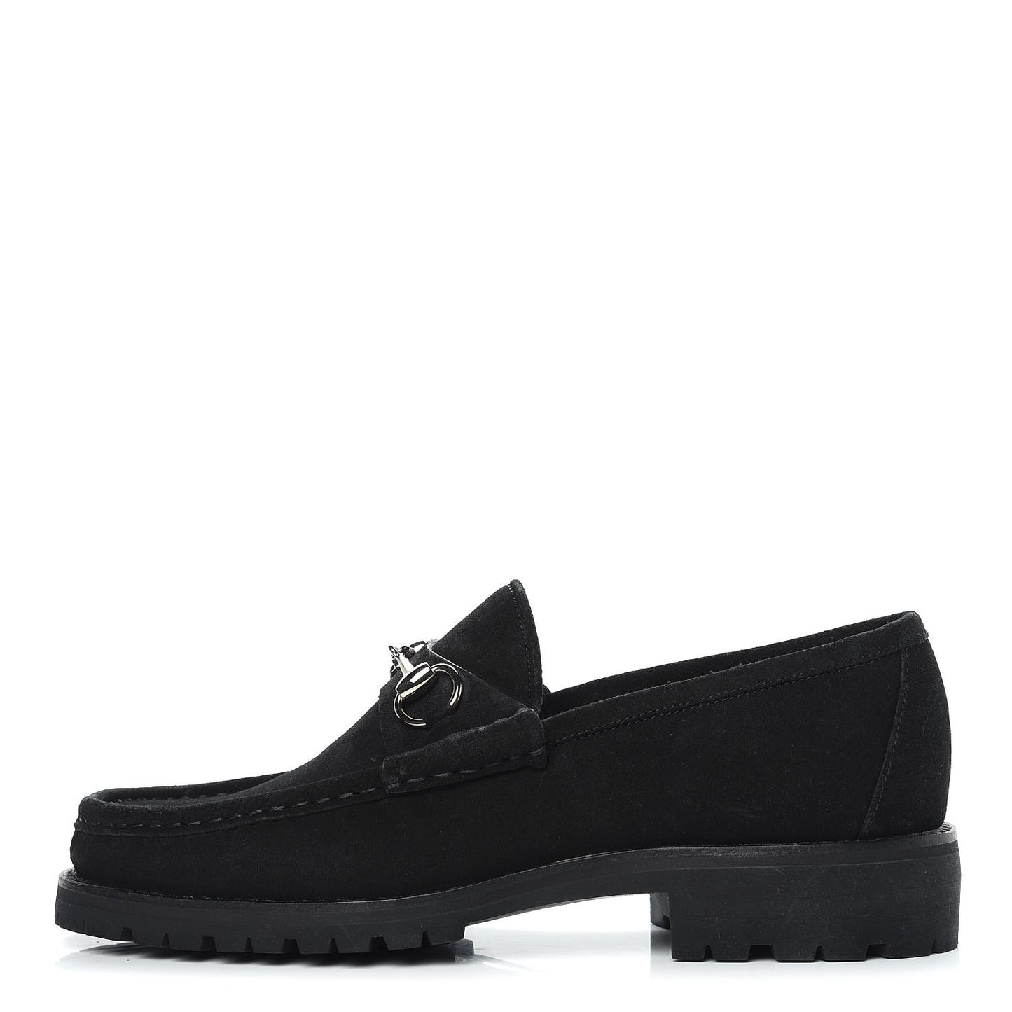 Suede Mens Horsebit Loafers 8 Black