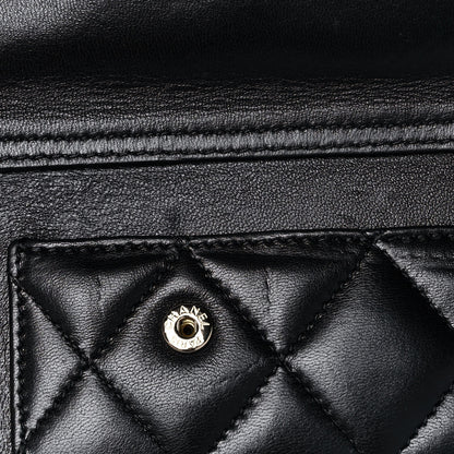 Chanel Lambskin Quilted Pearl Crush iPhone XII Pro Holder With Chain Black 12 of 12