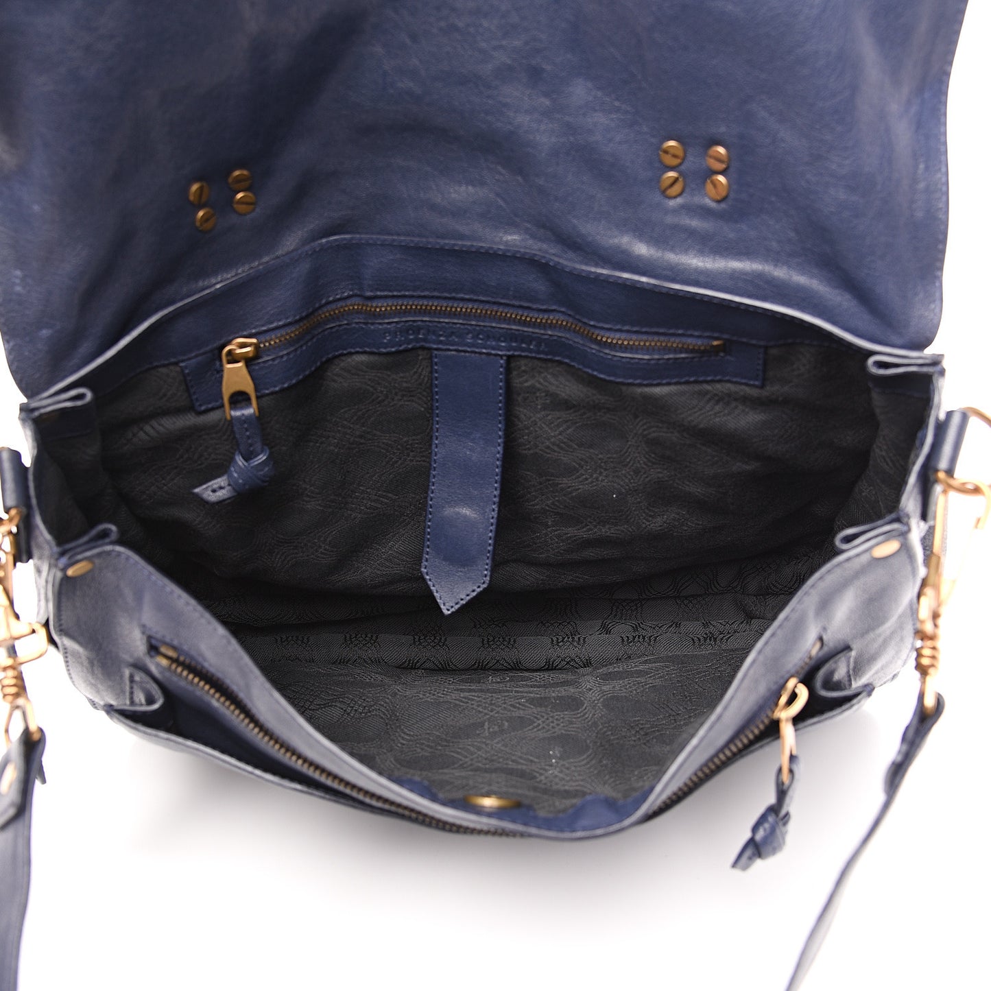 Lambskin Large PS1 Satchel Midnight