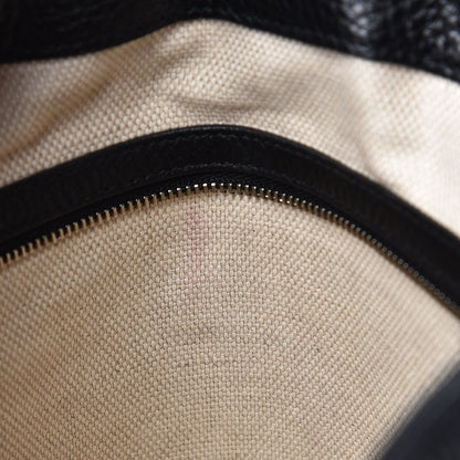 Gucci Pebbled Calfskin Studded Medium Soho Chain Shoulder Bag Black 12 of 14