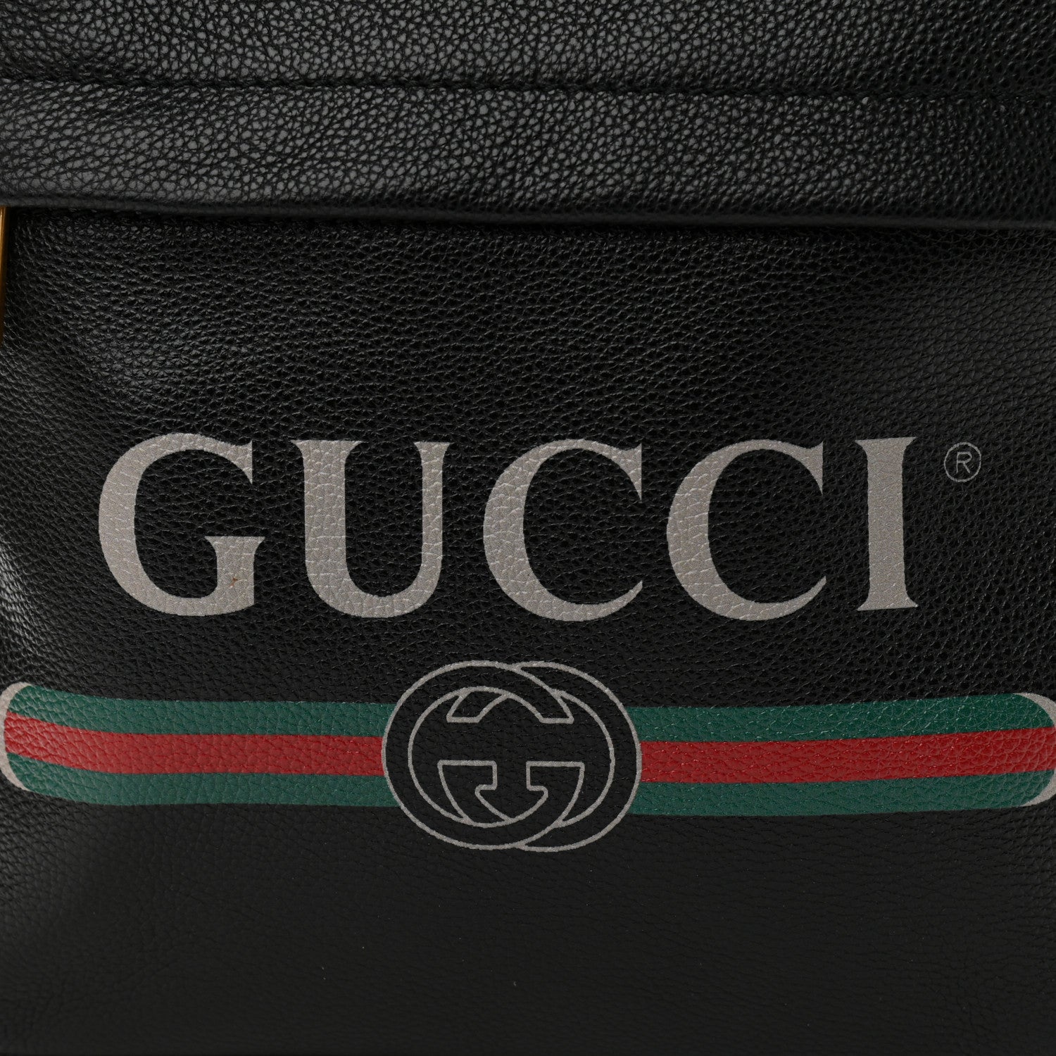Gucci Calfskin Logo Day Backpack Black 10 of 10