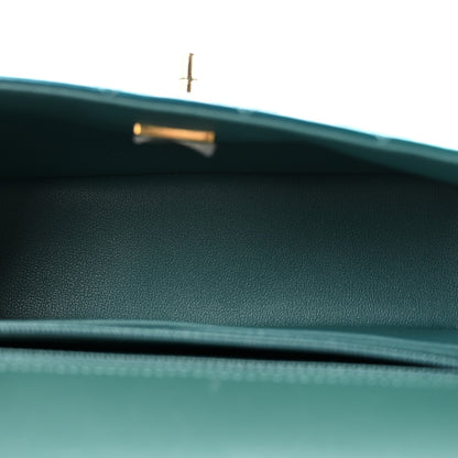 Chanel Shaded Patent Calfskin Quilted Mini Rectangular Flap Green Blue 5 of 12