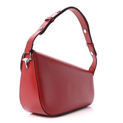 Gucci Demetra Small Horsebit 1955 Asymmetric Shoulder Bag New Cherry Red 3 of 10