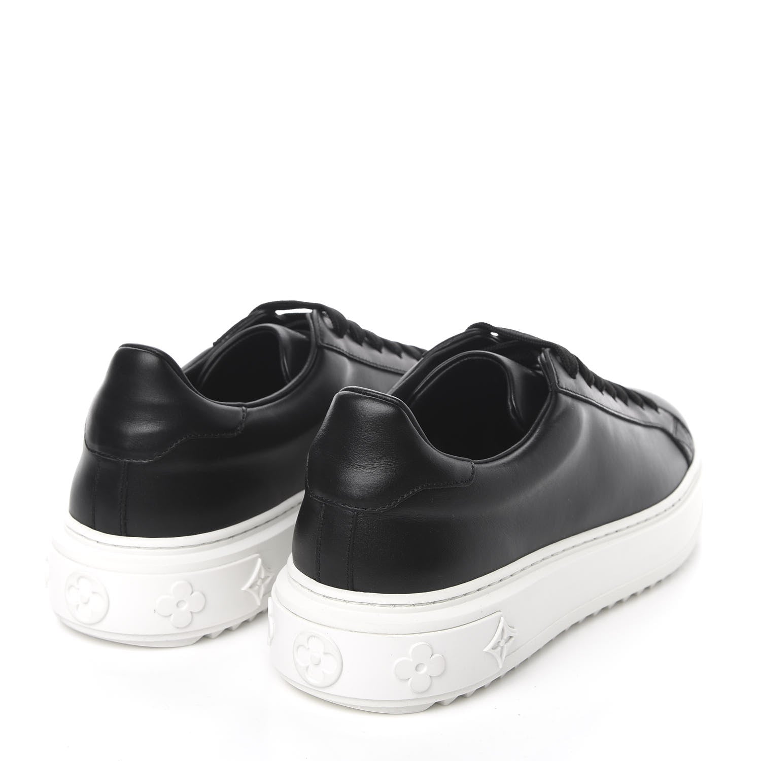 Louis Vuitton Calfskin Time Out Sneakers 39 Black 4 of 9