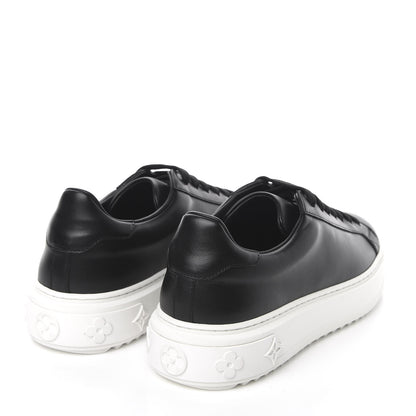 Louis Vuitton Calfskin Time Out Sneakers 39 Black 4 of 9