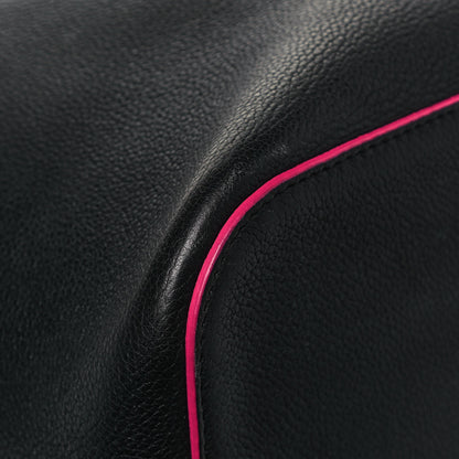Louis Vuitton Calfskin Lockme Bucket Black 9 of 14