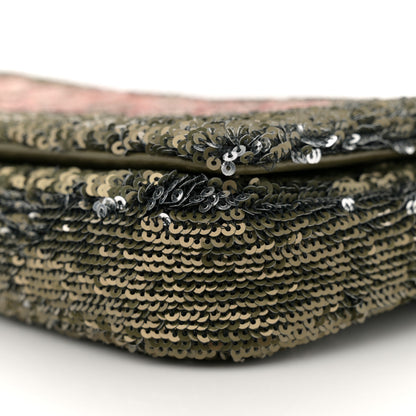 Chanel Sequin Coco Cuba Flap Bag Khaki 10 of 10
