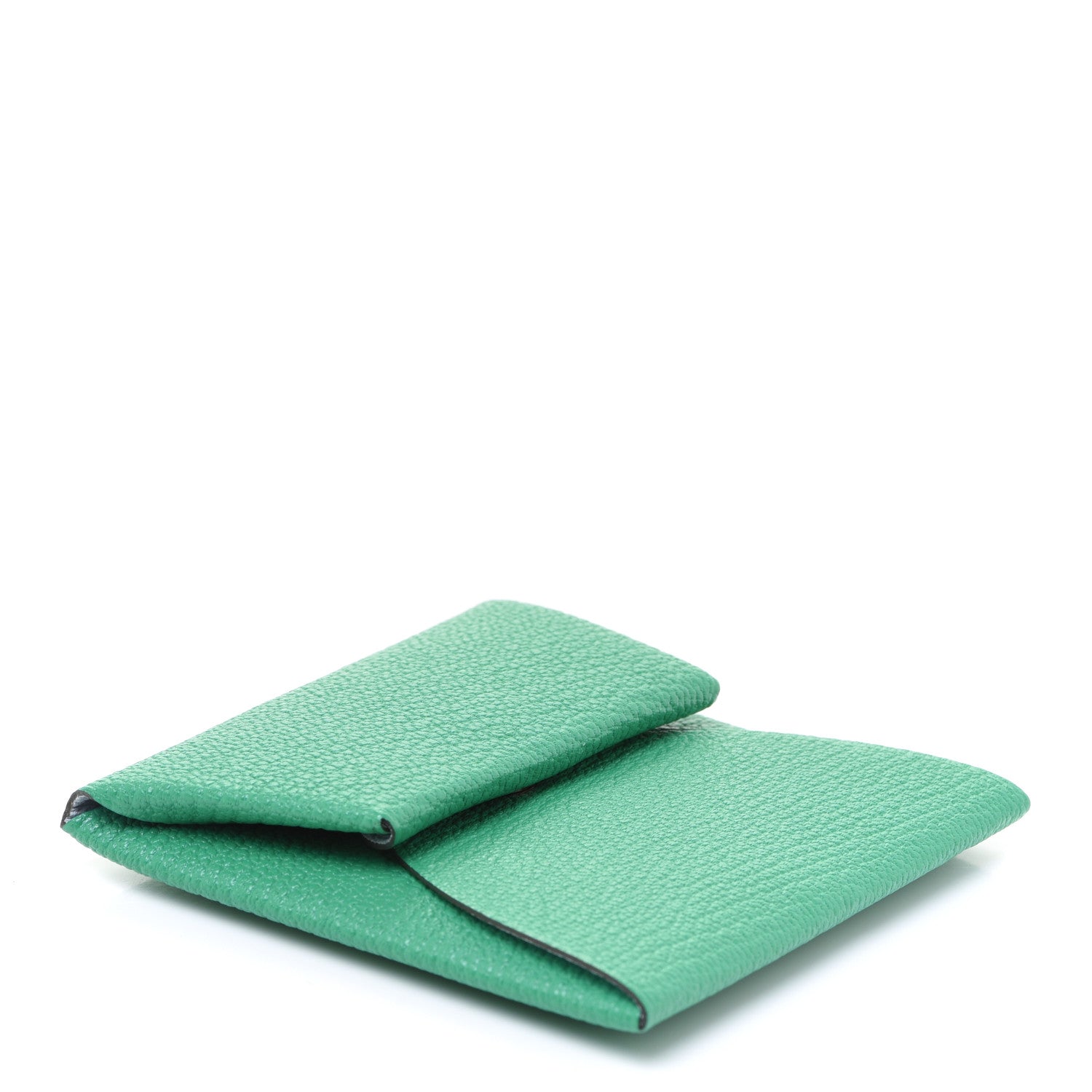 Hermes Chevre Mysore Bastia Verso Coin Purse Menthe Bleu Brume 4 of 8