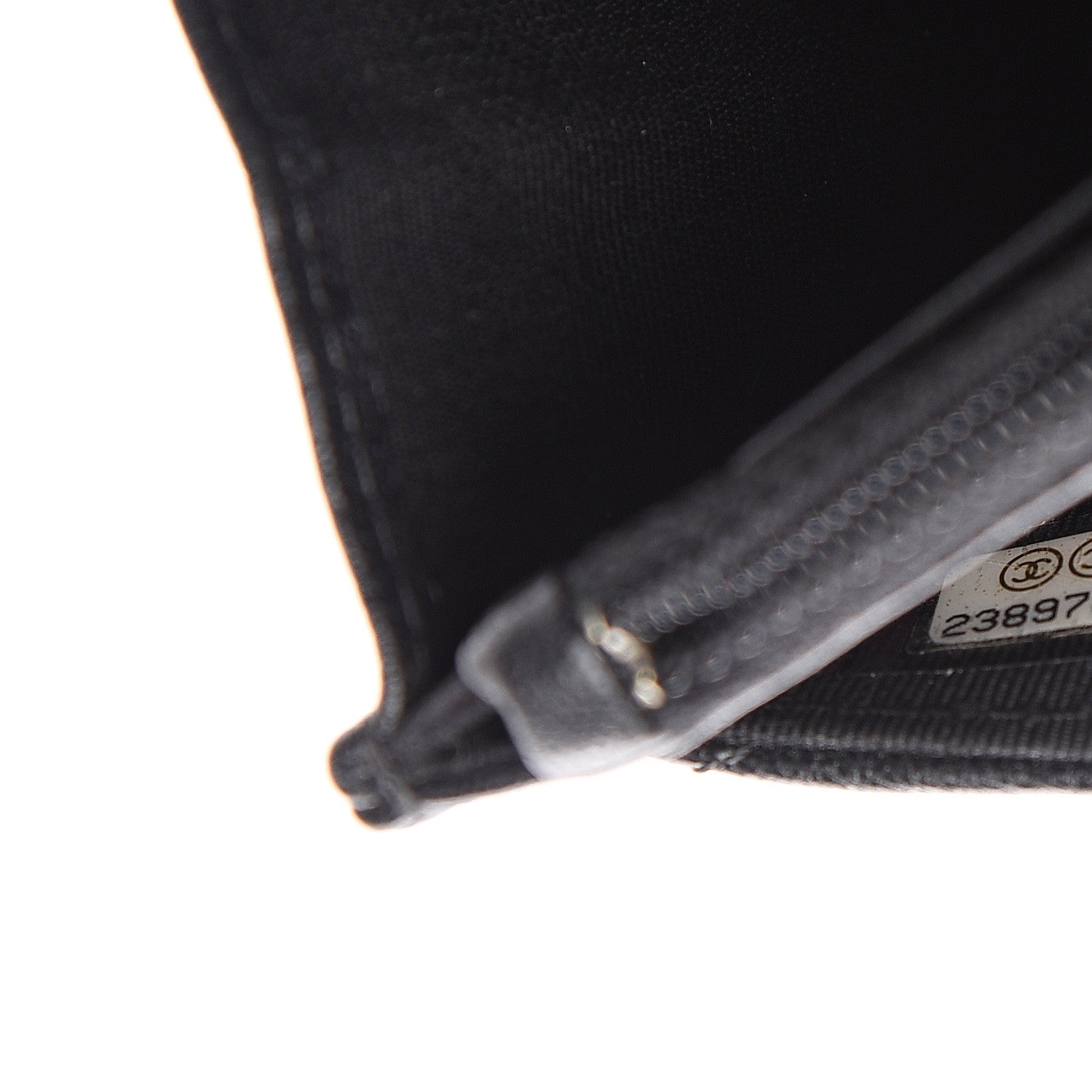 Chanel Sheepskin Chevron Reissue Wallet On Chain WOC So Black 7 of 14