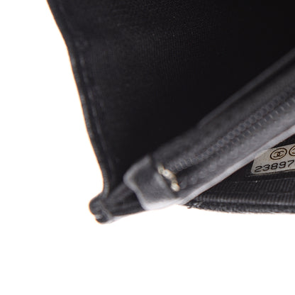 Chanel Sheepskin Chevron Reissue Wallet On Chain WOC So Black 7 of 14