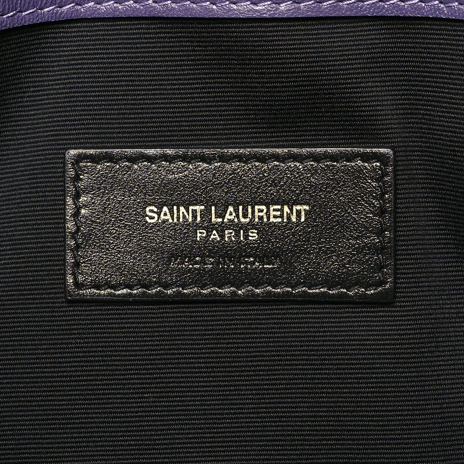Saint Laurent Ayers Uptown Monogram Pouch Verte Praire Violet Mauve 6 of 11