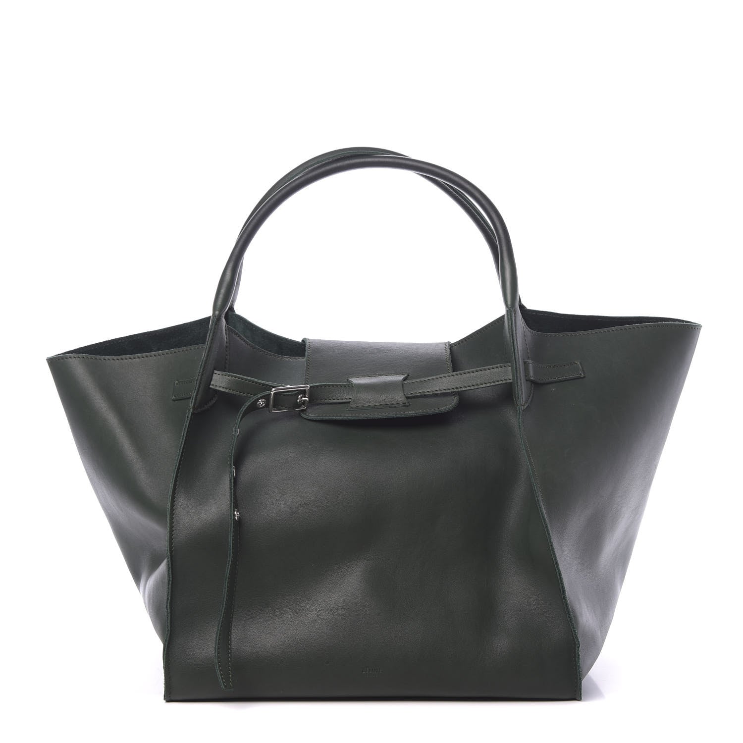 Celine Smooth Calfskin Medium Big Bag Dark Green 1 of 10
