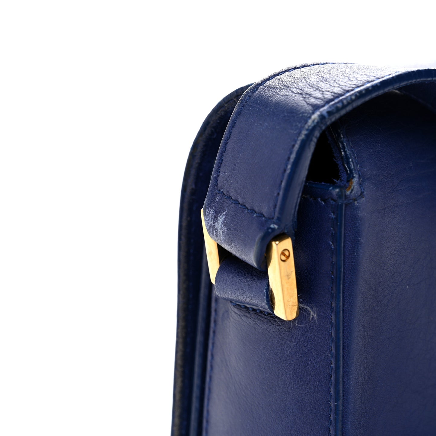 Calfskin Classic Y Satchel Royal Blue